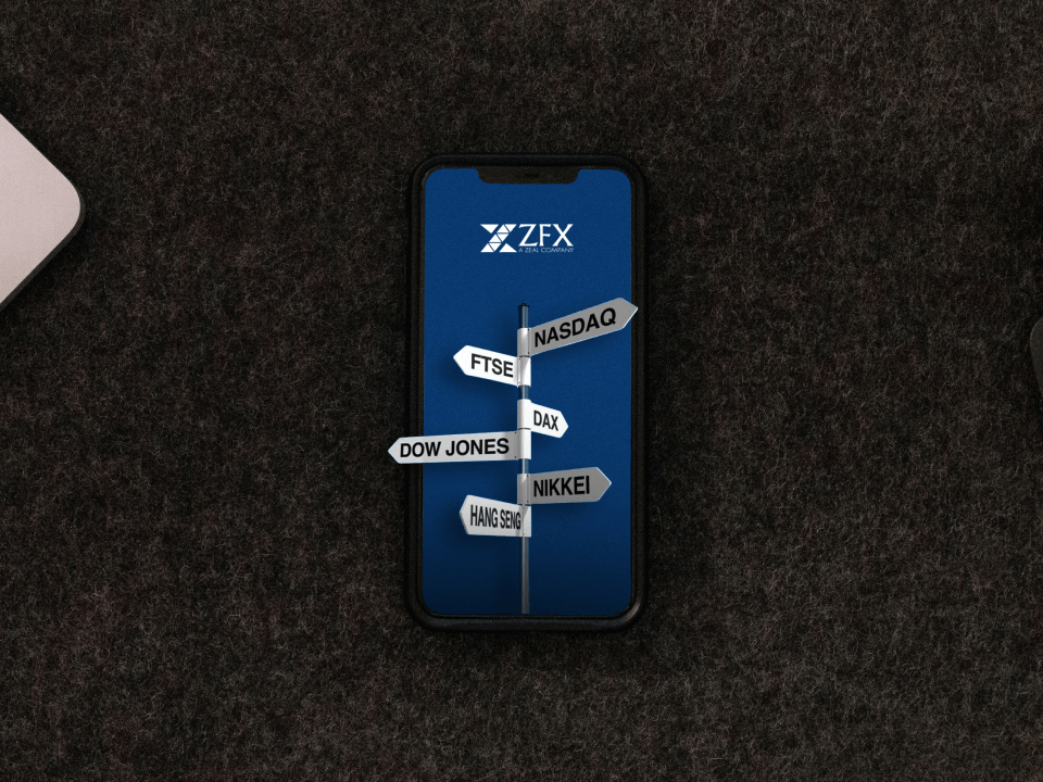 Street Signs On Smartphone Showing Indices