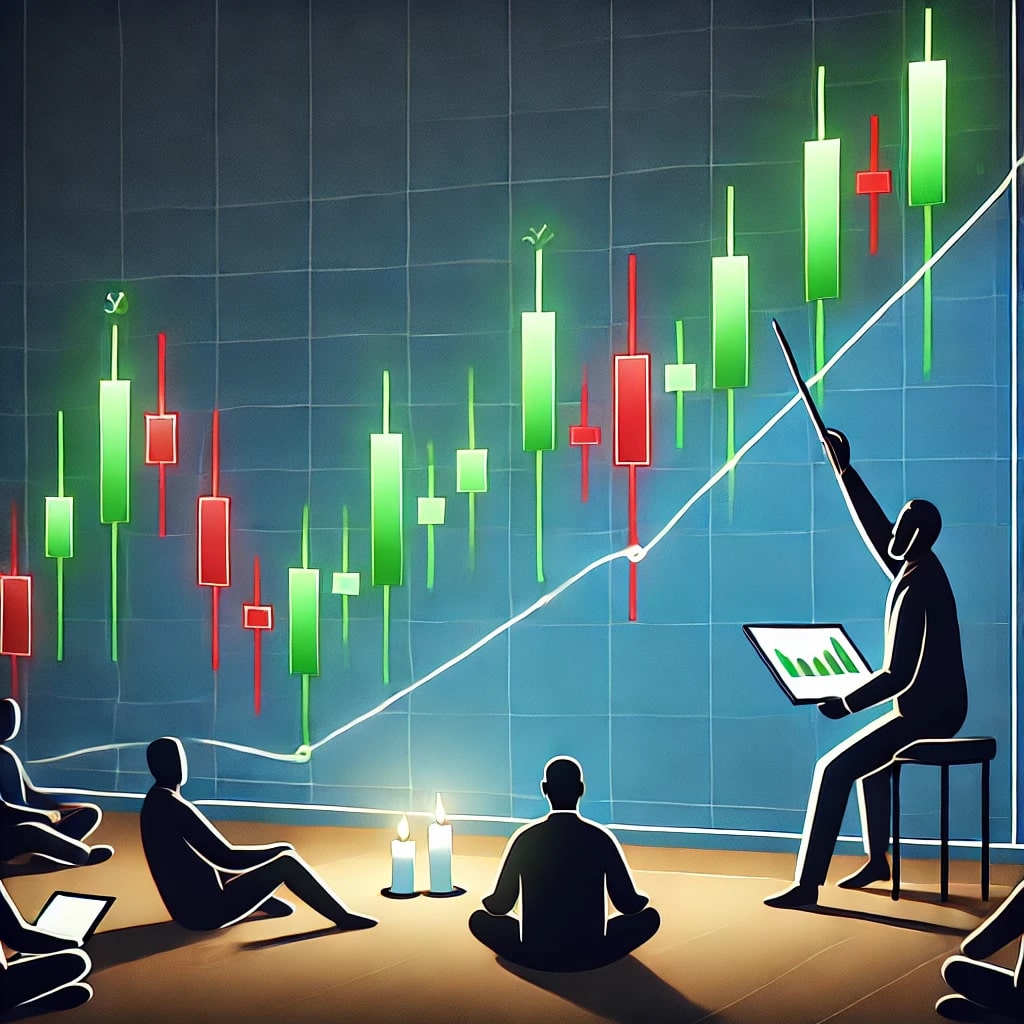 Traders analyzing pullback vs reversal