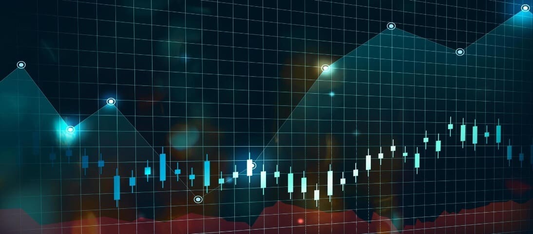 light blue forex trading chart