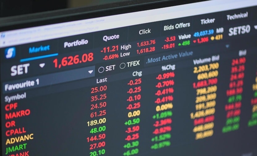 forex price on computer screen