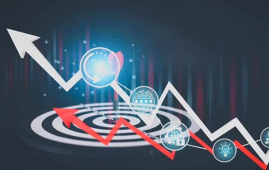 bullseye and forex line going up