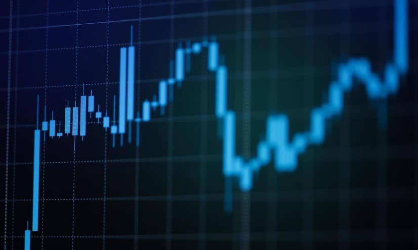 Dark Blue Forex Chart