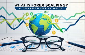 A dynamic forex trading scalping banner featuring a world globe, rising and falling market trend lines, and dollar symbols, representing forex scalping strategies. The image highlights concepts like forex scalping signals, best forex pairs for scalping, and short-term trading strategies used by scalpers.